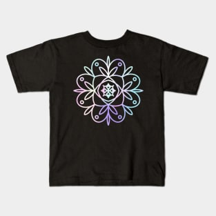 Colourful Mandala Flower Meditation Kids T-Shirt